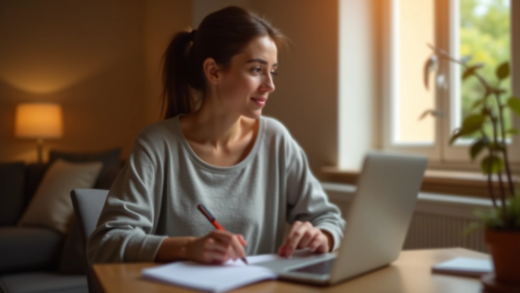 Personne travaillant sur son budget financier à domicile
